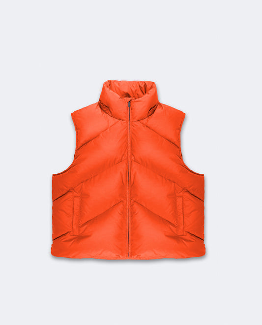 ROOT PUFFER VEST RED/ORANGE