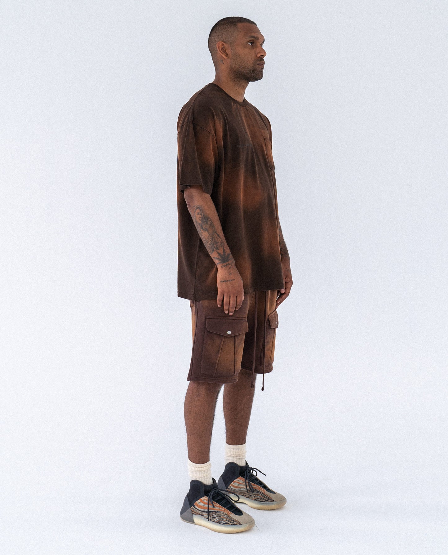 PHASE ZWEI FONDUE SWEATSHORTS