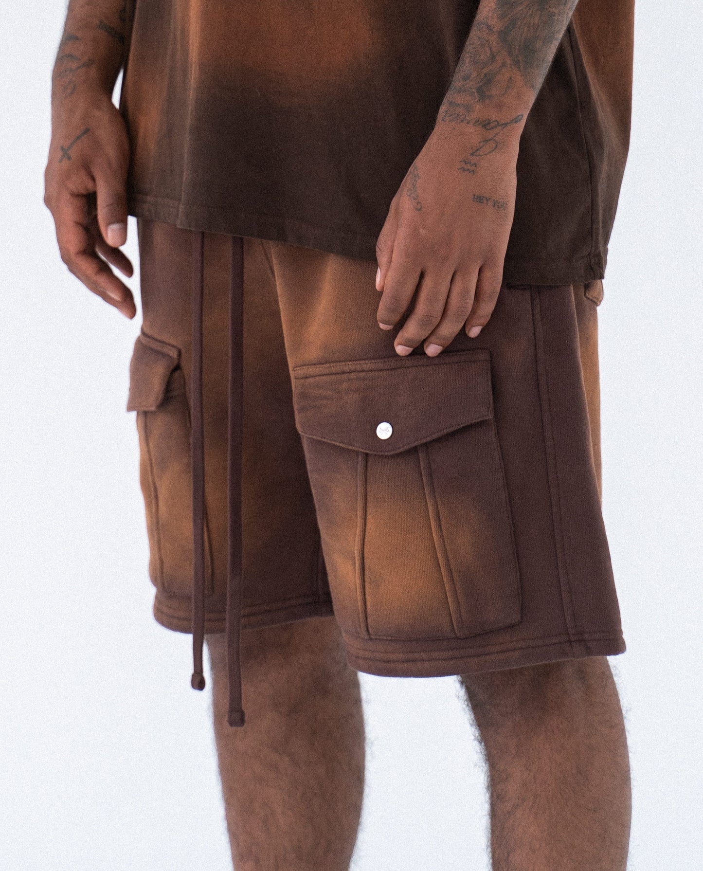 PHASE ZWEI FONDUE SWEATSHORTS