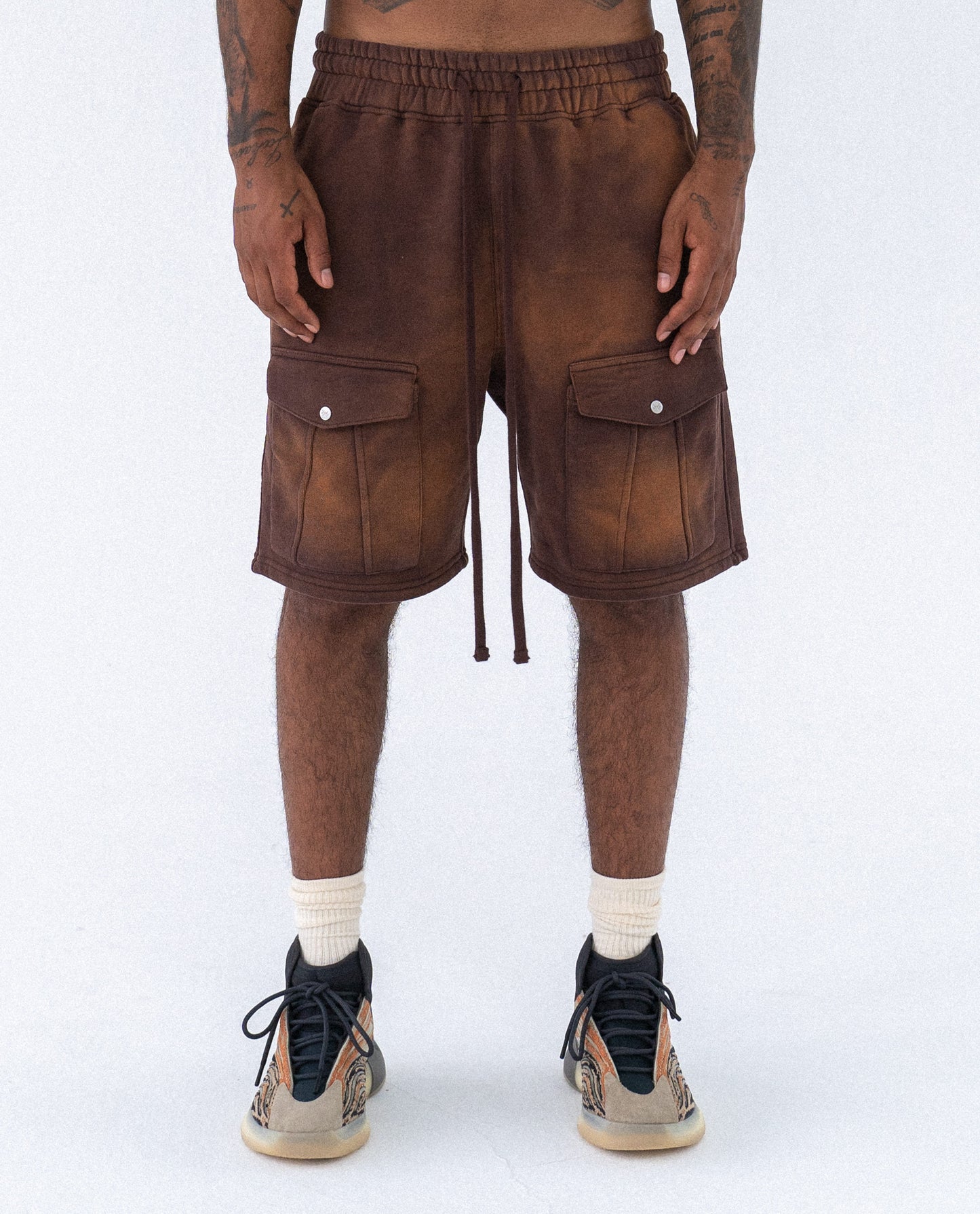 PHASE ZWEI FONDUE SWEATSHORTS