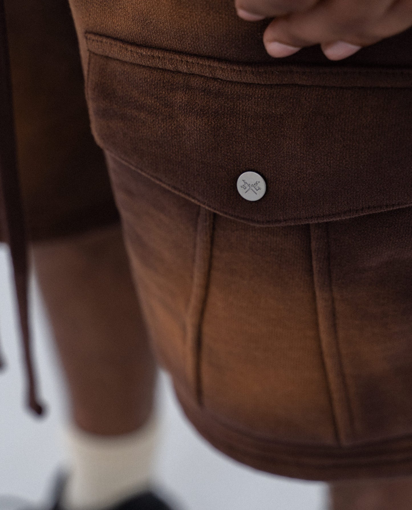 PHASE ZWEI FONDUE SWEATSHORTS