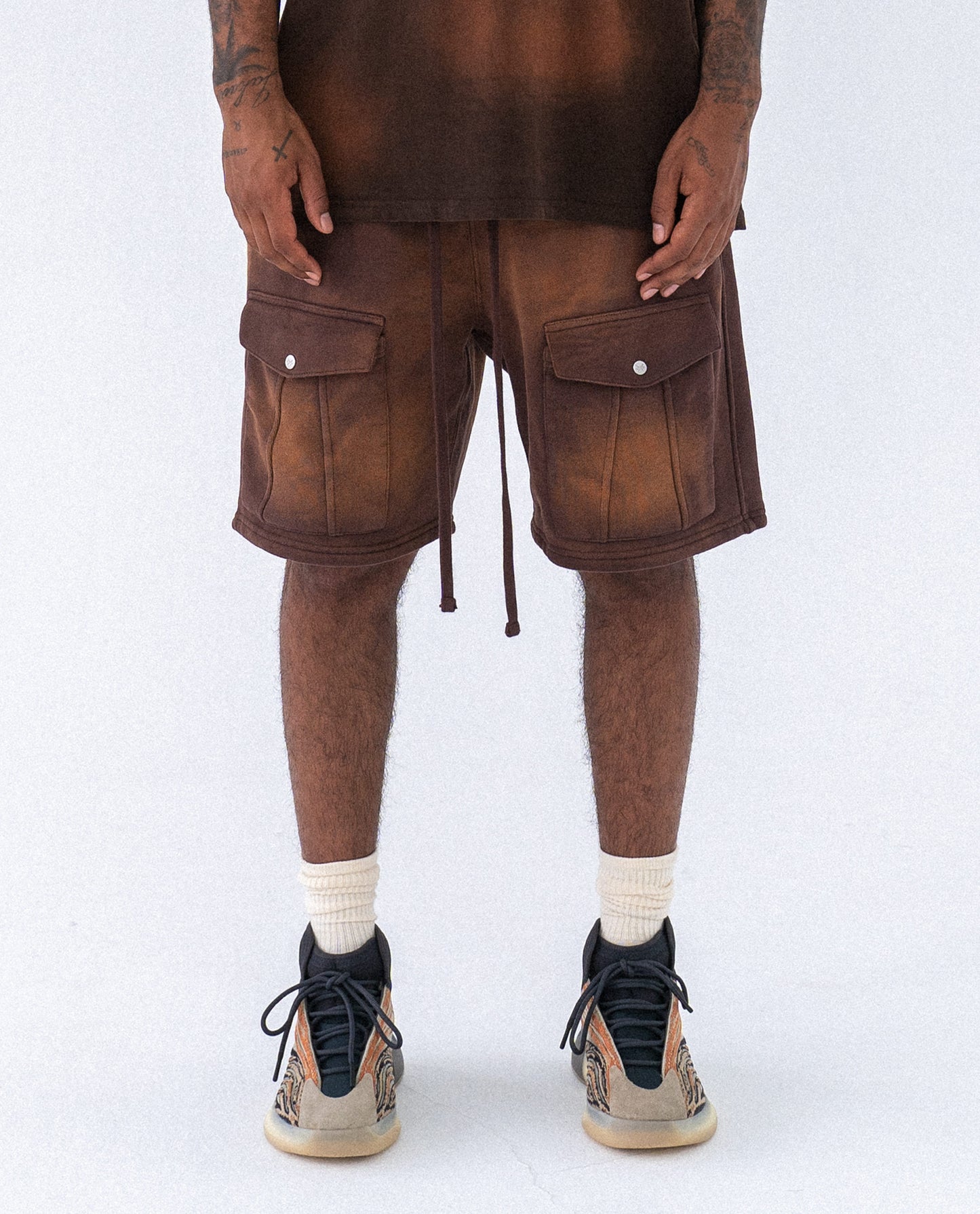 PHASE ZWEI FONDUE SWEATSHORTS