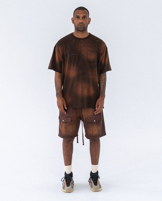 PHASE ZWEI FONDUE SWEATSHORTS