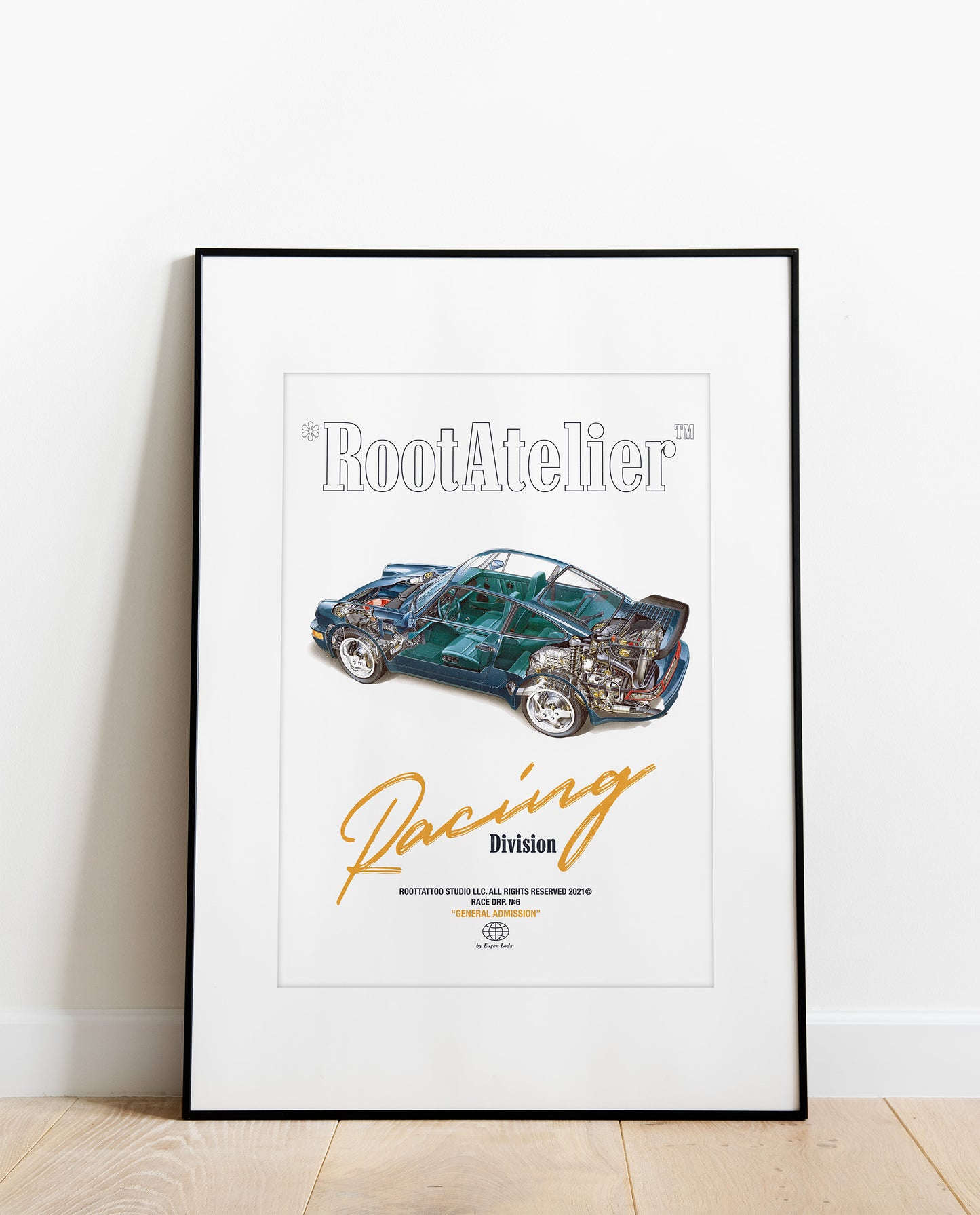 RACE 6 TURBO BLUE ARTWORK
