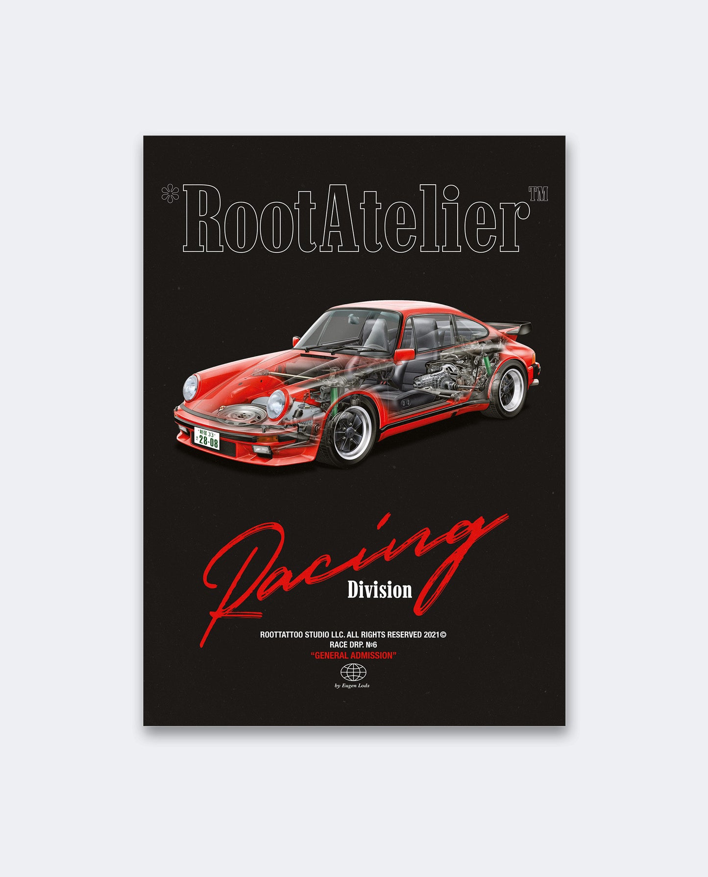 RACE 6 TURBO RED ARTWORK