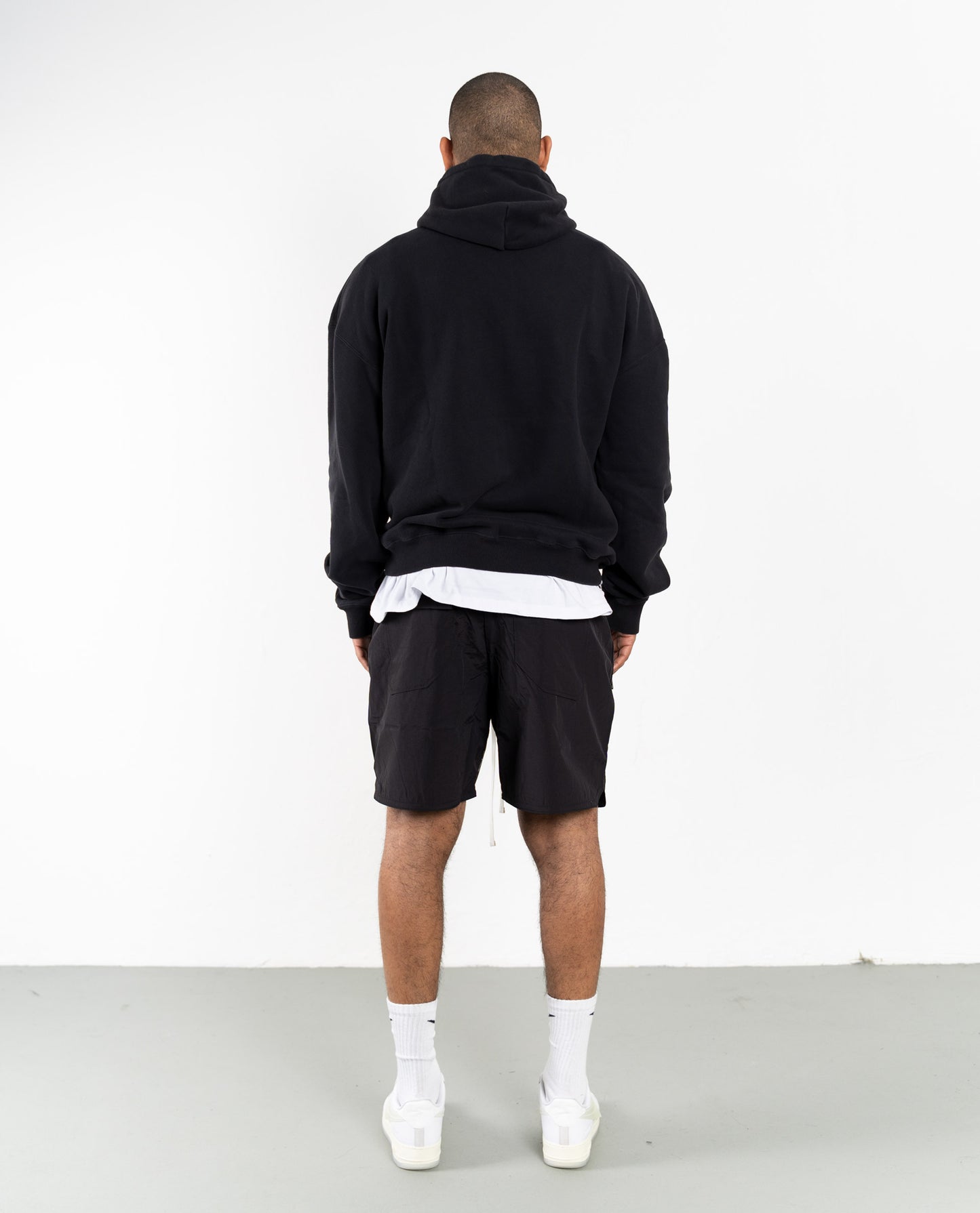 SUMMER DRP. SHORTS BLACK/WHITE