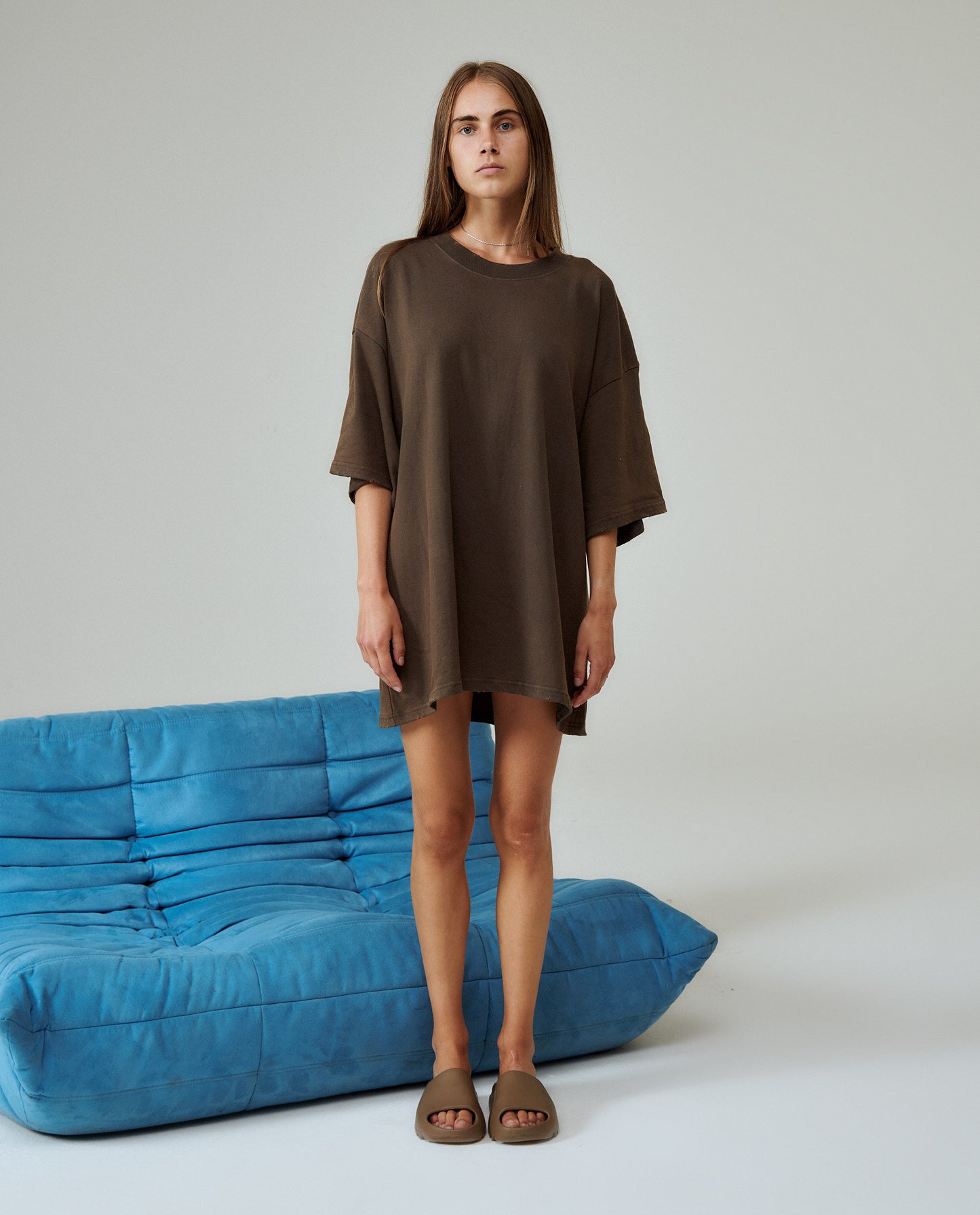 ROOT VINTAGE BROWN OVERSIZED TEE